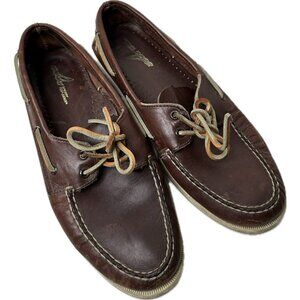 Sperry Top-Sider Men's A/O 2-Eye Brown/White Boat Shoes Size 10 M